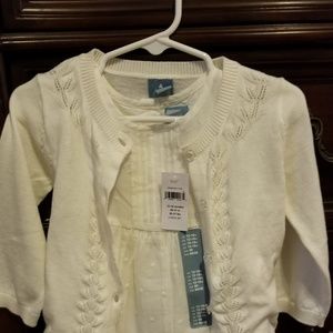 Nwt Baby Gap Baby dress and sweater set. 12-18 mo